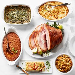 Complete Southern Thanksgiving Honey Glazed Ham Dinner