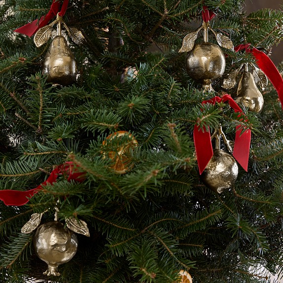 Josh Young x Williams Sonoma Home Fruit Ornaments, Set of 3