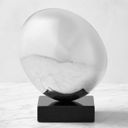 Josh Young x Williams Sonoma Home Metal Ostrich Egg Sculpture