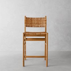 OPEN BOX: Sullivan Woven Dining Counter Stool, Natural