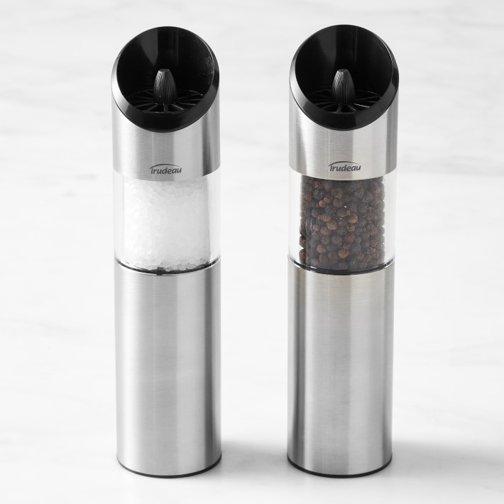 Trudeau Rechargeable Electric Salt & Pepper Mill Set