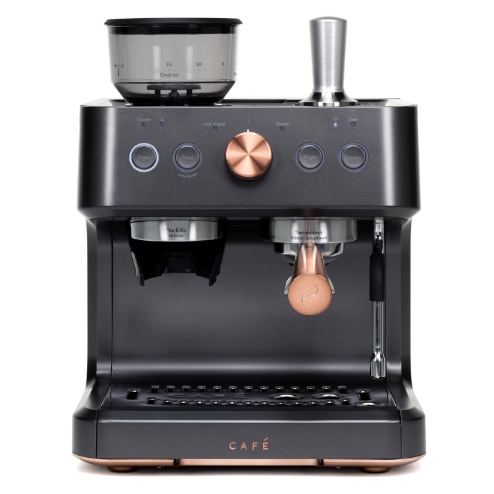 コーヒー willam Café Bellissimo Semi Automatic Espresso Machine + Frother, 15-Bar