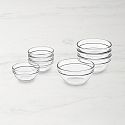 Glass Prep Mixing Bowls, Set of 8