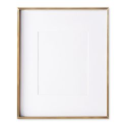 OPEN BOX: Polished Nickel Gallery Frames with Antique Brass, 8" X 10"