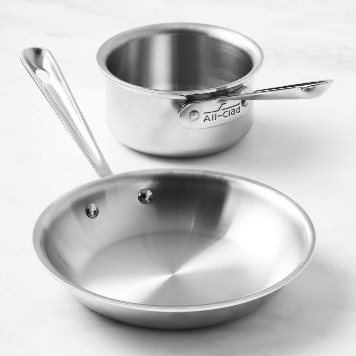 All-Clad D3® Tri-Ply 2-Piece Helper Set | Williams Sonoma