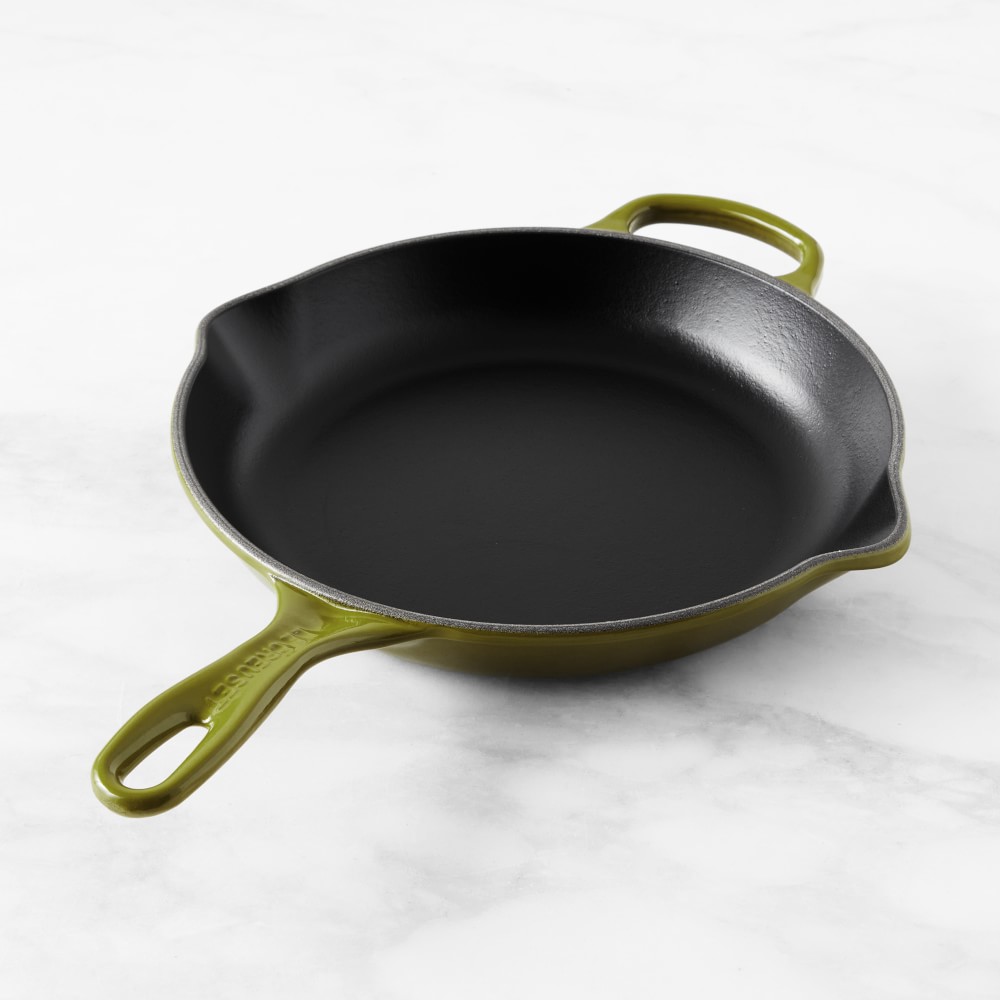 Le Creuset Signature Enameled Cast Iron Skillet Fry Pans - 10 1/4", Olive