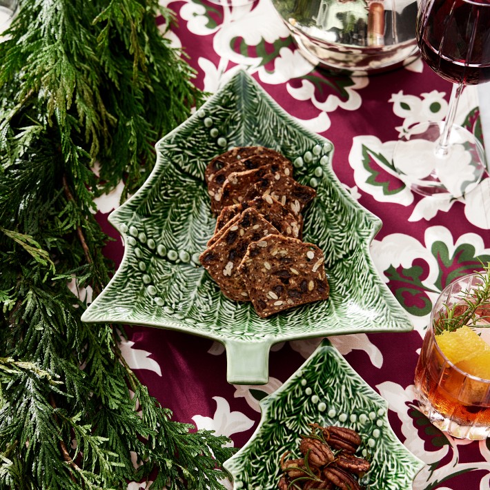Bordallo Pinheiro Christmas Tree Bowls | Williams Sonoma