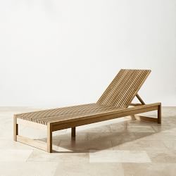 Ojai Outdoor Natural Teak Chaise
