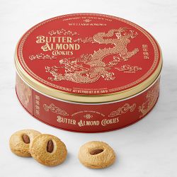 Williams Sonoma Lunar New Year Butter Almond Cookie Tin
