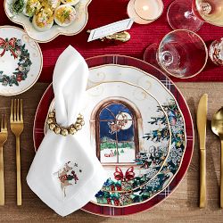 'Twas the Night Before Christmas Embroidered Napkins, Set of 4