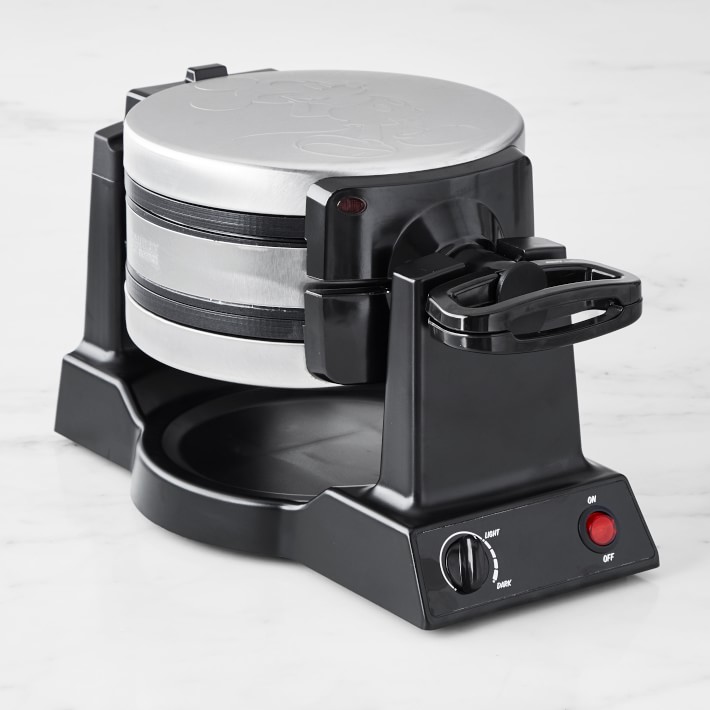 ぱ*む様 Disney Mickey Double Flip Waffle Ma Disney Mickey Mouse Double Flip Waffle Maker | Williams Sonoma