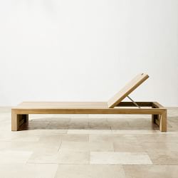 Larnaca Outdoor Natural Teak Chaise