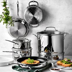 Cuisinart Chef's Classic Stainless-Steel Mixed Material 11-Piece Cookware Set