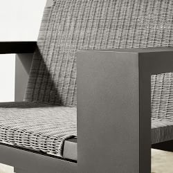 Larnaca Outdoor Slate Grey Metal x All-Weather Weave Club Chair