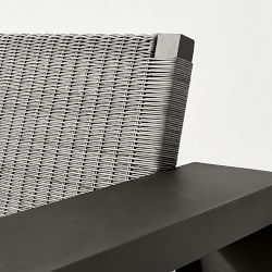 Larnaca Outdoor Slate Grey Metal x All-Weather Weave Club Chair