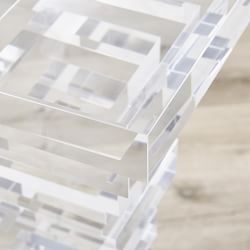 Stacked Acrylic Accent Table (10")