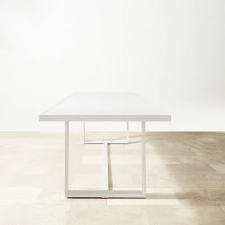 Santa Barbara Outdoor Metal Rectangular Dining Table (124&quot;)