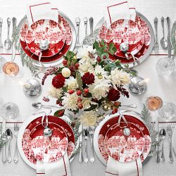 Metal Silver Chargers, Set of 4