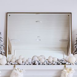 Jeff Leatham x Williams Sonoma Cream Ornaments, Set of 4