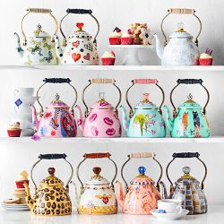 MacKenzie-Childs Kiss Me Tea Kettle, 2-Qt.