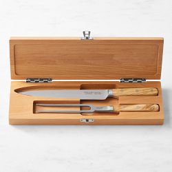 Williams Sonoma Elite Olivewood Carving Set