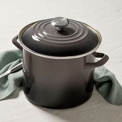 Le Creuset Enameled-Steel Stock Pot with Stainless-Steel Knob