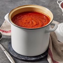 Le Creuset Enameled-Steel Stock Pot with Stainless-Steel Knob