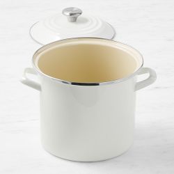 Le Creuset Enameled-Steel Stock Pot with Stainless-Steel Knob