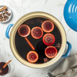 Le Creuset Enameled-Steel Stock Pot with Stainless-Steel Knob