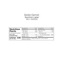 Golden Cannoli Mini Cannoli Kit, Set of 36