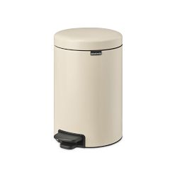 Brabantia newIcon Step On Trash Can, 3.2 Gallon (12 liter), Soft Beige