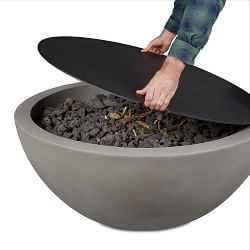Havana Round Aluminum Fire Table Lid (34&quot;-39&quot;)