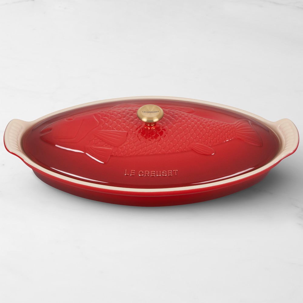 Le Creuset Stoneware Oval Fish Baker, 1 3/4 Qt. - 1 3/4 Qt.
