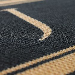 Neighburly Initial Stripes Indoor/Outdoor Monogram Doormat