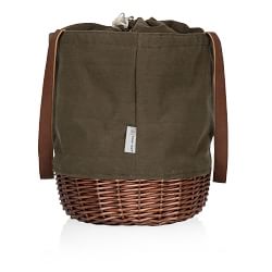Seville Canvas and Willow Basket Tote