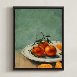 Minted Clementine Wendy Keller, Rich Black Wood Frame, Framed Canvas, 11x14
