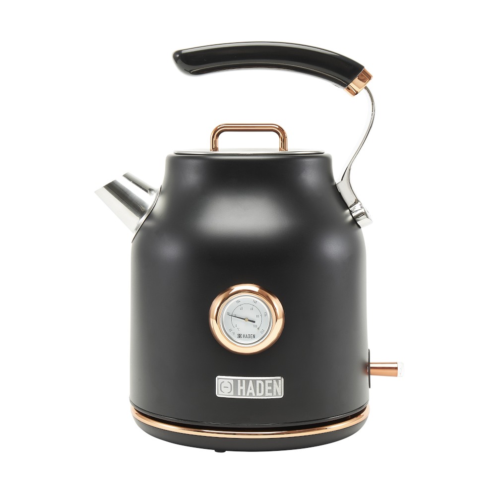 Haden Dorset Stainless-Steel Electric Cordless Kettle in Black & Copper