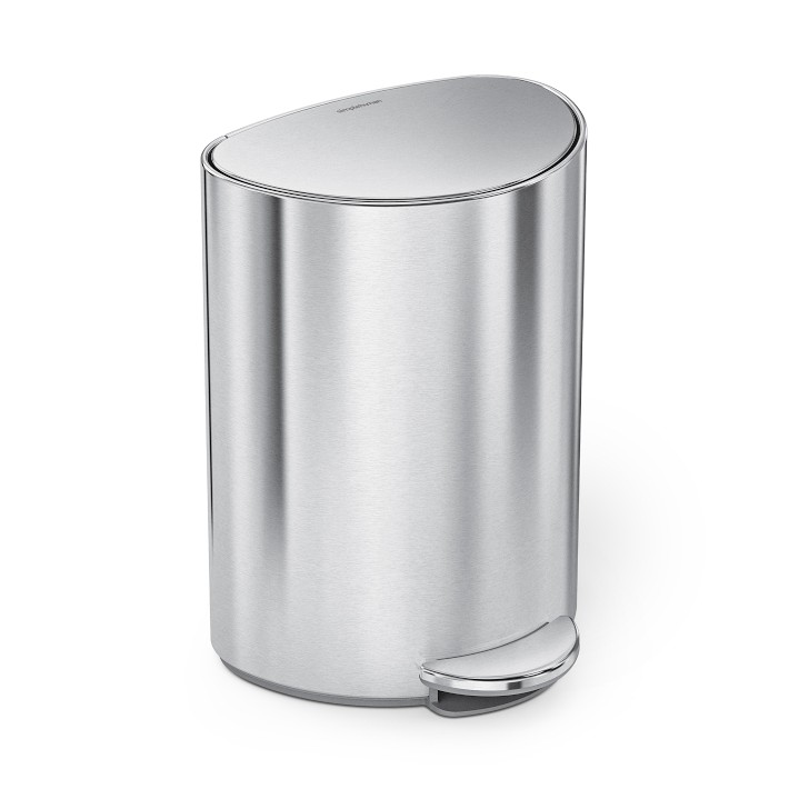 simplehuman™ 6L Semi Round Step Trash Can | Williams Sonoma