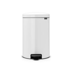 Brabantia newIcon Step On Trash Can, 5.3 Gallon (20 liter), White
