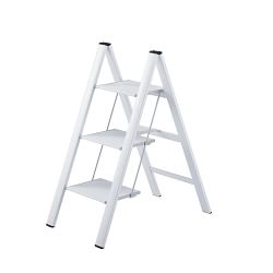 Slim Stepstool 3-Step, White