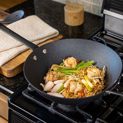 SCANPAN&#174; Black Edition Nonstick Wok, 12&quot;