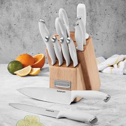 Cuisinart 12-Piece Color Pro Collection Block Set, White