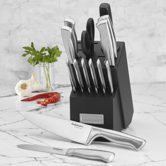 Cuisinart Stainless Steel Hollow Handle Knives, Set of 15