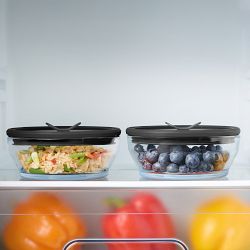 Anyday 2-Cup Glass Cookware and Storage, Set of 2