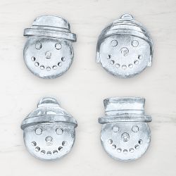 Williams Sonoma Snowman Ice Molds, Set of 4