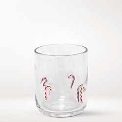 Holiday Icon Glasses, Set of 4, Candy Cane