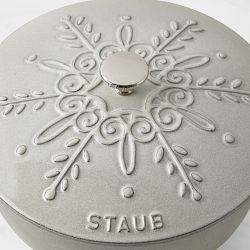 Staub Enameled Cast Iron Essential French Oven, 3 3/4-Qt., Snowflake Lid