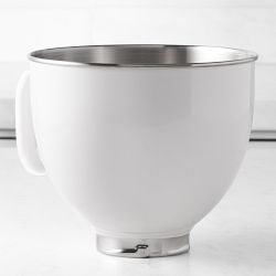 KitchenAid® Stainless-Steel Bowl, White, 5-qt