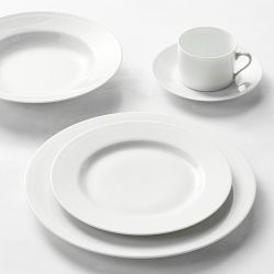 Apilco Beaded Hemstitch Porcelain Dinnerware Collection