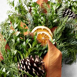 Orange Spice Live Wreath &amp; Garland